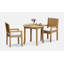 Maldives Outdoor 3 - Piece Teak Dining Set