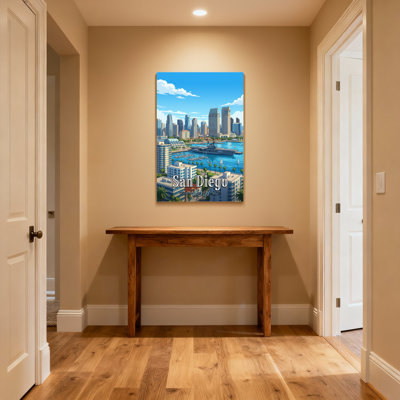 Scenic &Cityscapes San Diego Cityscape With Harbor And Skyscrapers