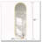 63" x 20" Oval Full-Length Mirror-1318925324
