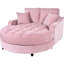 Chaise longue rose, tissu, coussins amovibles, 55 po pour un look attrayant, rose, siège et coussins tendance