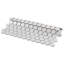 Carreau de mosaïque de plancher et de mur en porcelaine blanc mat 10-1 / 4 "x 11-7 / 8" Metro