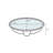 Lilies Lore Glass Circular Vessel Bathroom Sink