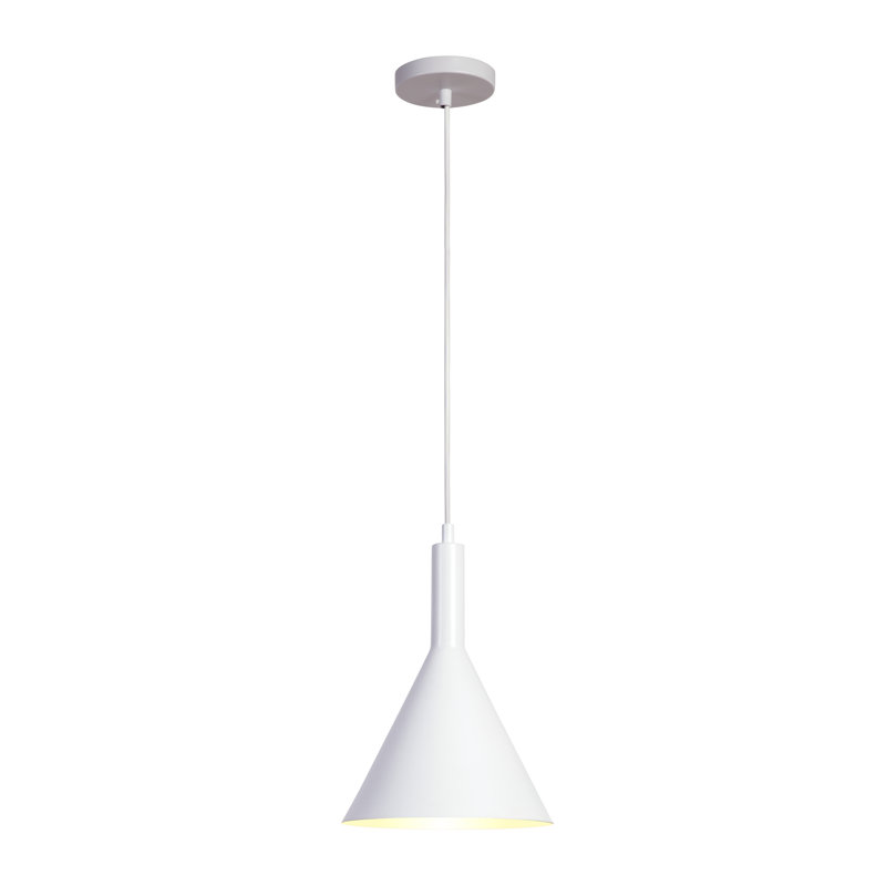 Quade 1 - Light Cone Pendant, White
