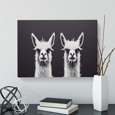 Two Llamas Vol.1 - Wrapped Canvas
