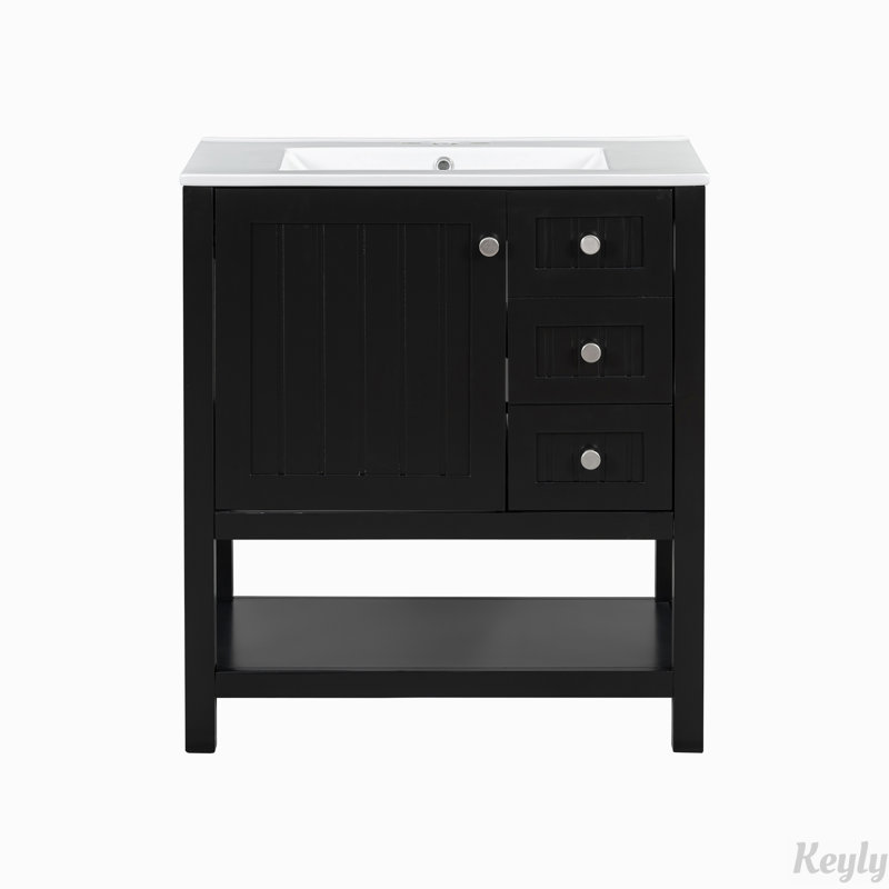 Meuble-lavabo 30 po avec lavabo en céramique