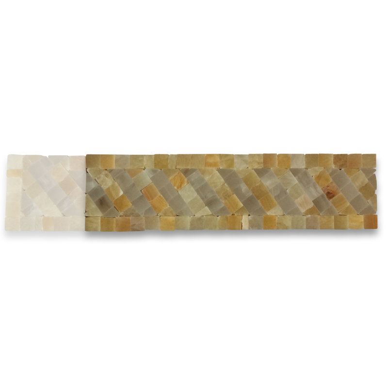 2" x 8" Marble Mosaic Wall & Floor Tile