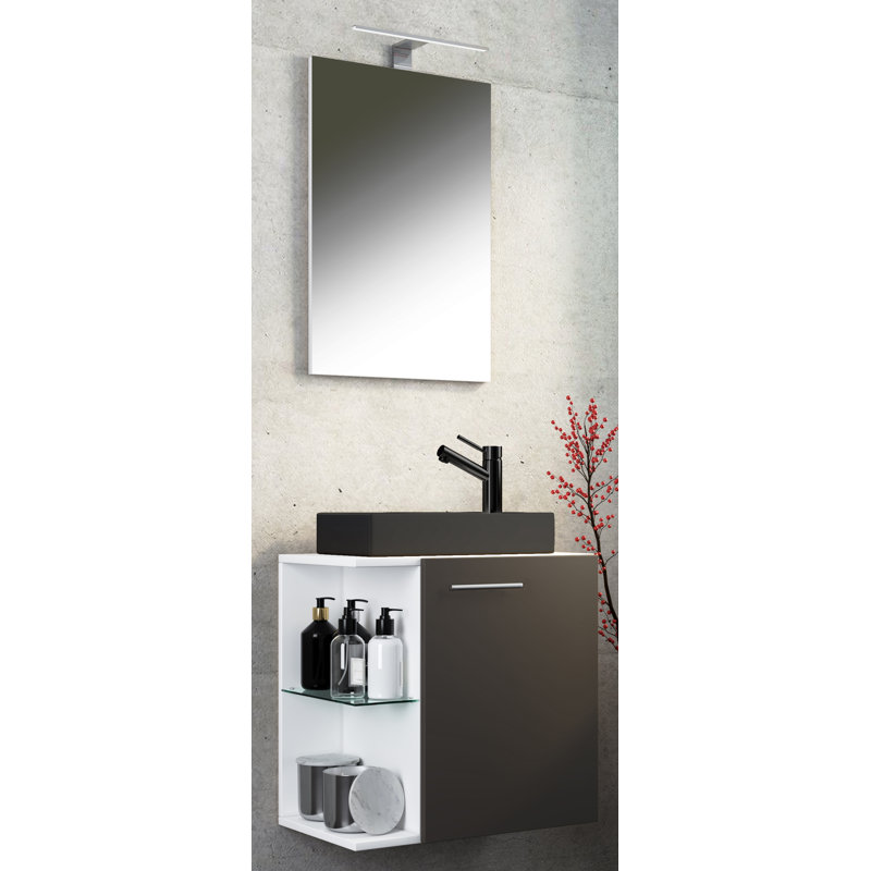 Ravix Bathroom Furniture Suite, Black
