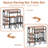 Counter Height Bar Table Set With Power Outlets And 2 Stool Chairs