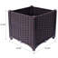 Bacs à fleurs en plastique pour plantes à fleurs et plantes grasses, lit surélevé pour jardin, jardin surélevé pour faire pousser des fleurs, des herbes et des légumes, L 15,7 po x P 15,7 po x H 14,7 po-1672289494