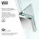 Monteray 38" W x 30" D x 73" H Hinged Frameless Shower Enclosure with 3/8  Clear Glass