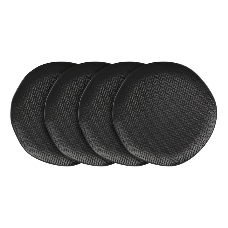 Ensemble d'assiettes en grès Stone Lain Abigael, Noir