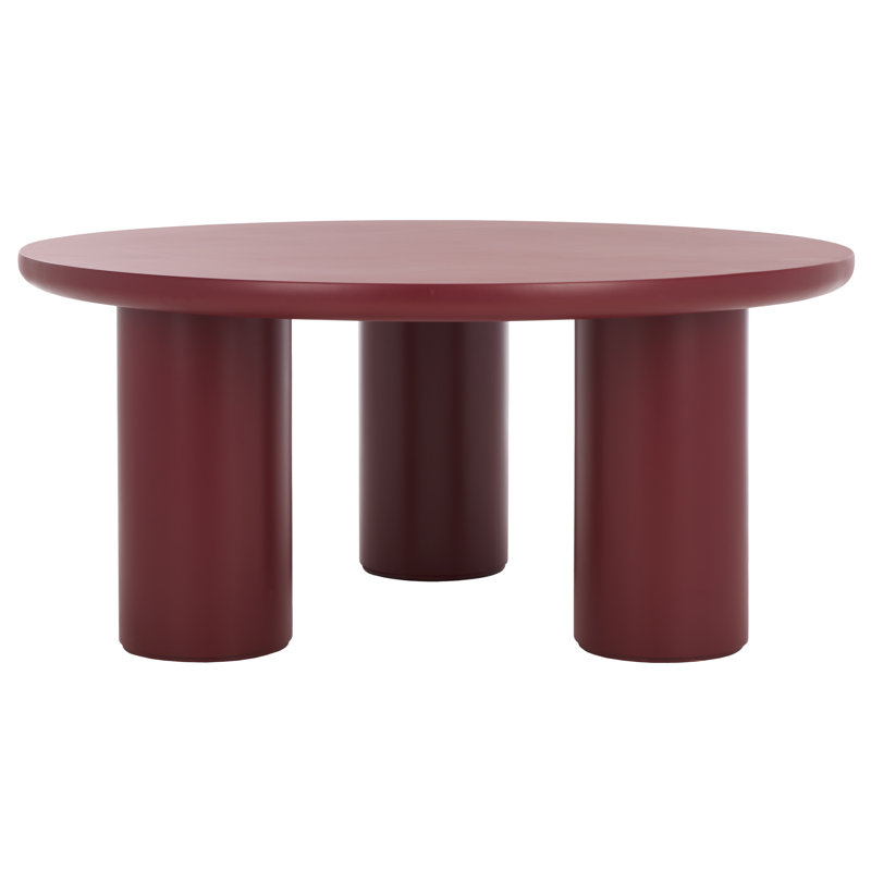 Table basse 3 pieds Aicha, Rouge