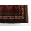 Tapis rouge foncé Teimani 3 pi 2 po x 4 pi 10 po