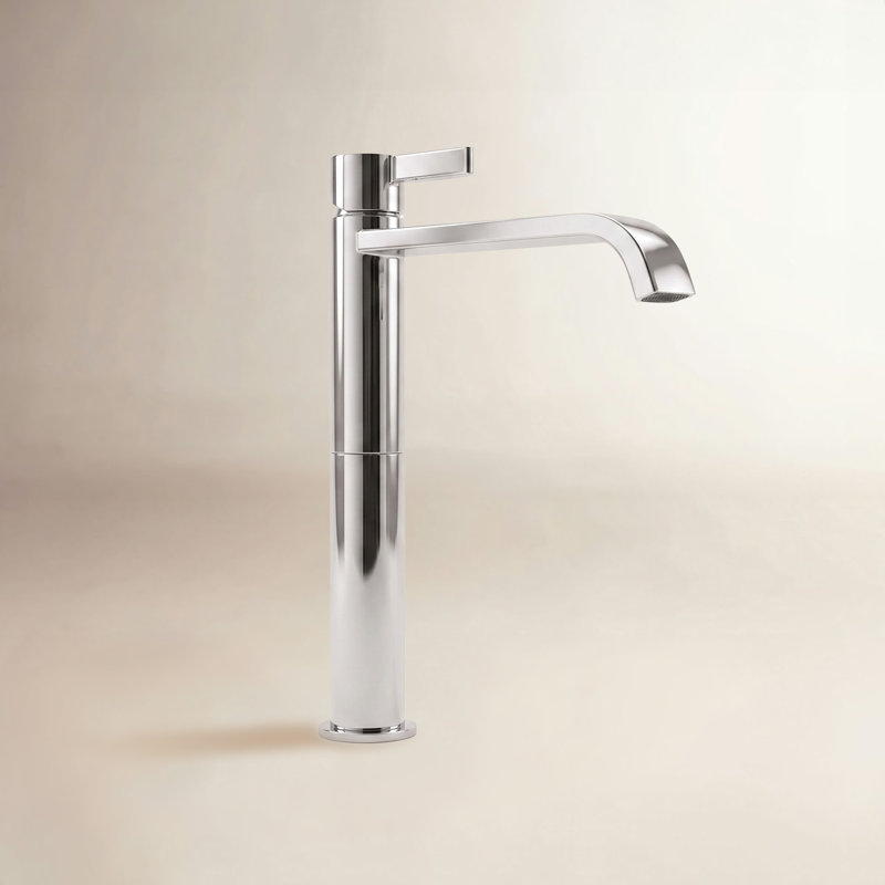 High Single Lever Basin Mixer Faucet, Polished Chrome