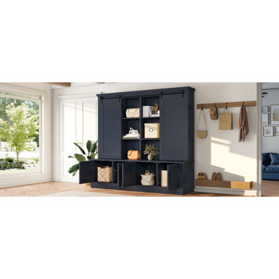 Storage Cabinet With Sliding Door Design For Living Room And Office by Corrigan Studio