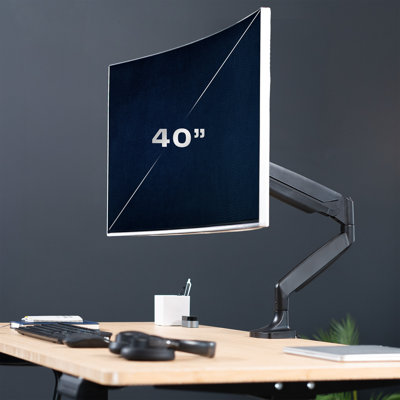 VIVO Single Ultrawide 40" Computer Monitor Desk Mount with Pneumatic Spring Arm (STAND-V110Q)