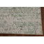 Tapis rayé abstrait vert moderne 3 x 5
