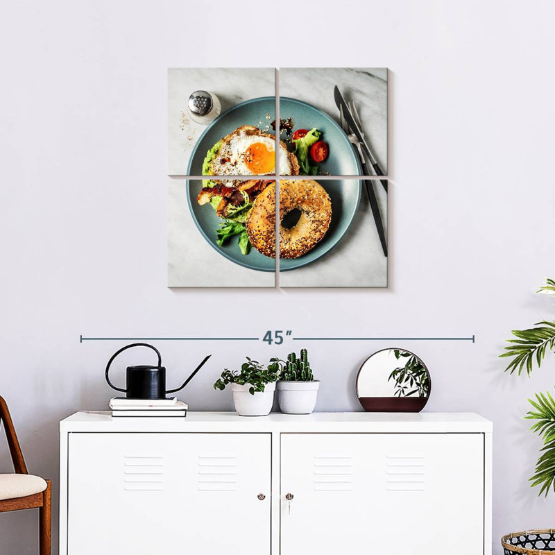 Yarlin Bagel Sandwich, 26" H x 26" W