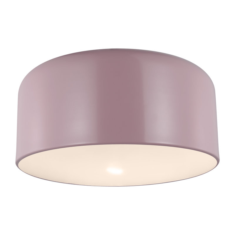Flush Mount, Rose, 7.75" H x 15.75" W x 15.75" D