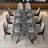 Vetler 9 - Piece 110.23'' Extendable Rectangular Sintered Stone Dining Table with 8 Leather Chairs Dining Set-877645550