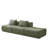 Modular 3-Seater Sofa Modern Armless Couch-356388760