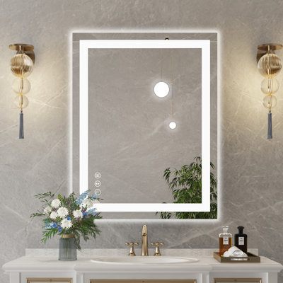 Dokes Frameless LED Vanity Wall Mirror Passed ETL
