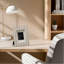 Cadre photo décoratif en marbre avec texture ondulée pour décoration de table - Cadre photo élégant pour la chambre à coucher et le vestibule - Ivoire-1695793254