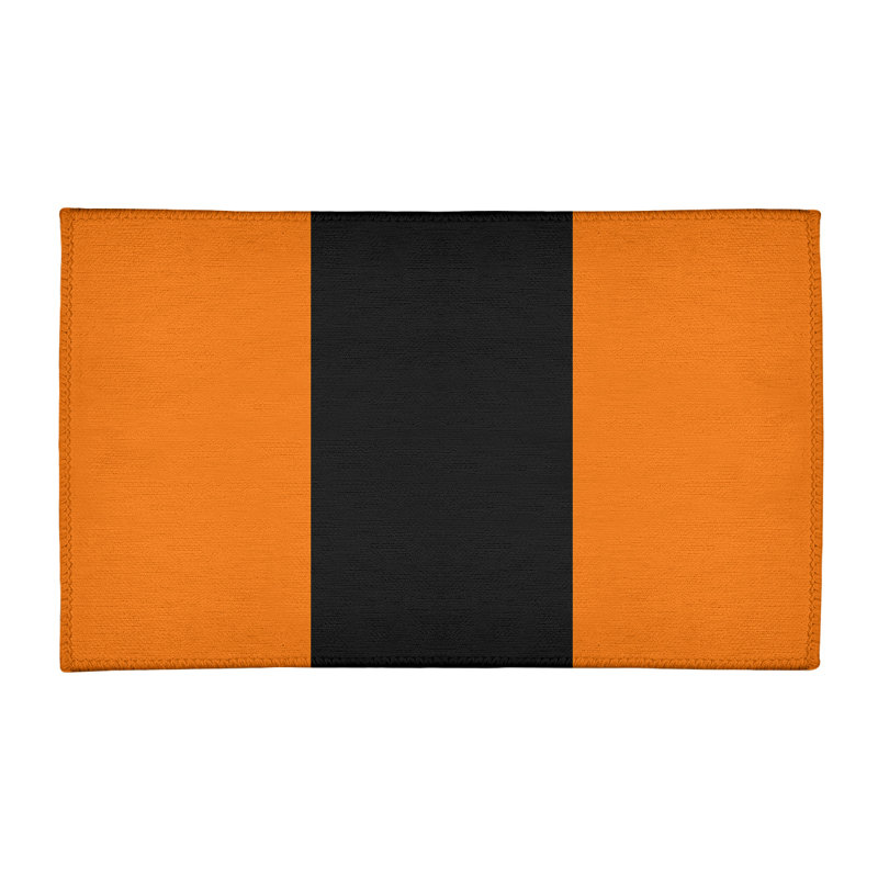 Tapis orange/noir, Rectangle 2 pi x 3 pi