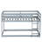 Twin Over Twin Solid Wood Bunk Beds With Ladder-1554300635