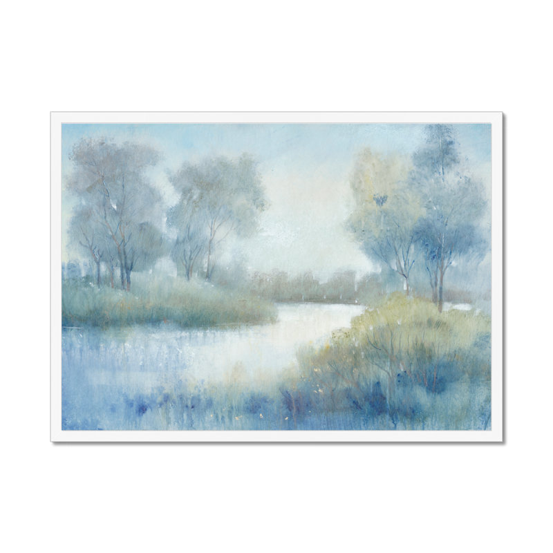 Morning at the Pond II by Timothy O' Toole - Painting Print, 24cm H x 34cm W, White Single Picture Framed Paper