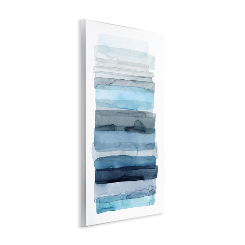 «Blue Inspired Water» par Grace Popp, H 19 po x l 13 po