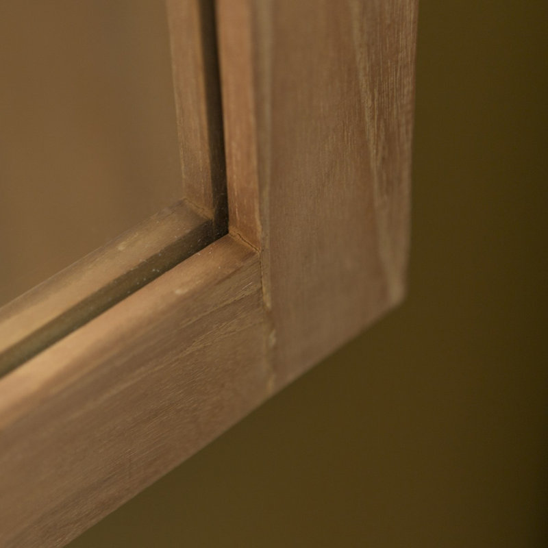 Bahya Rectangle Solid Wood Mirror, 39.37" x 19.69"