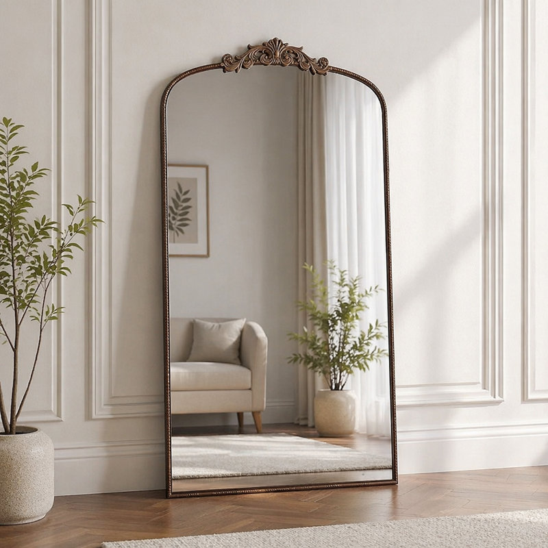 Miroir pleine grandeur, Doré