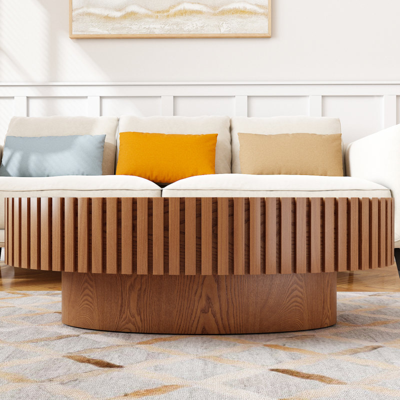 Table basse ovale