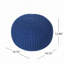 Pouf rond en coton Bordeaux
