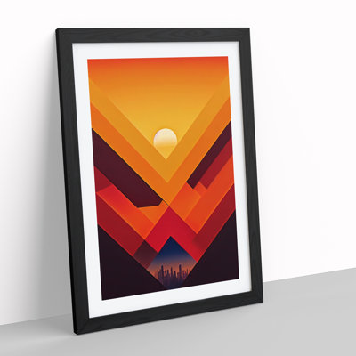 An Extraordinary Abstract Sunset - Single Picture Frame Print