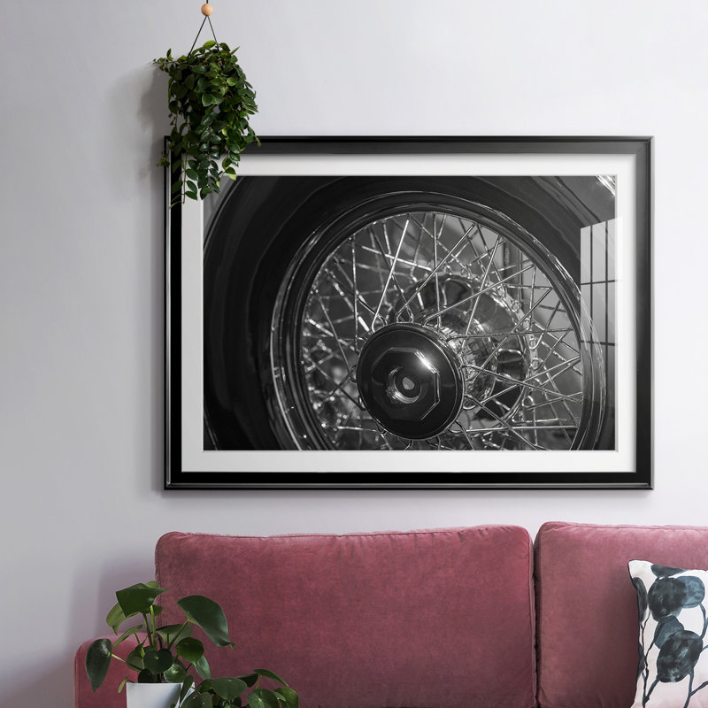 Vroom I, reproduction d'art encadrée, Noir, H 30 po x l 44 po x P 1,5 po