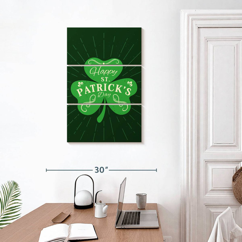 Lelend Happy St. Patrick's Day, H 32 po x l 20 po
