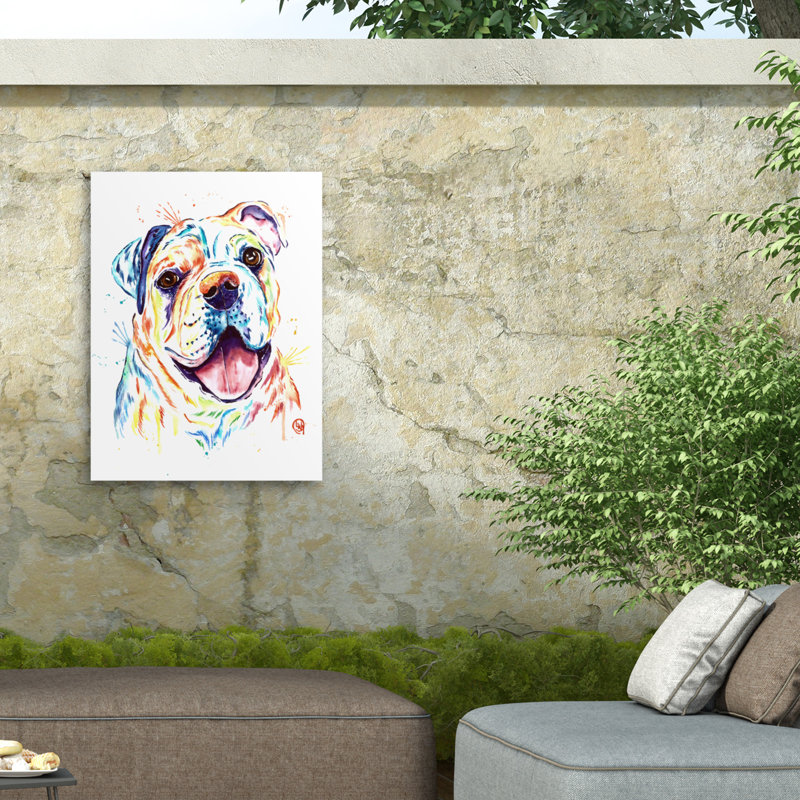 Toile d'extérieur Lisa Whitehouse Bull Dog, H 24 po x l 32 po