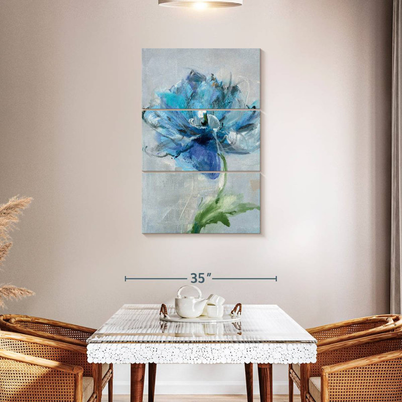 Avery - floraison bleue II, H 32 po x l 20 po