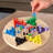 Chinese Checkers - 11-Inch Wooden Chinese Checkers Board Game for Kids Ages 6 and Up and Adults - Classic Puzzle Family Game for up to 6 Players with Wood Gameboard and 60 Colored Pegs by Hey! Play!