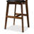 Upholstered Faux Leather Counter Stool with Solid Wood Frame-43741951