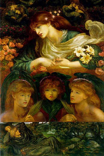 « the blessed damozel » par dante gabriel rossetti-impression, H 36 po x l 24 po x P 1,5 po