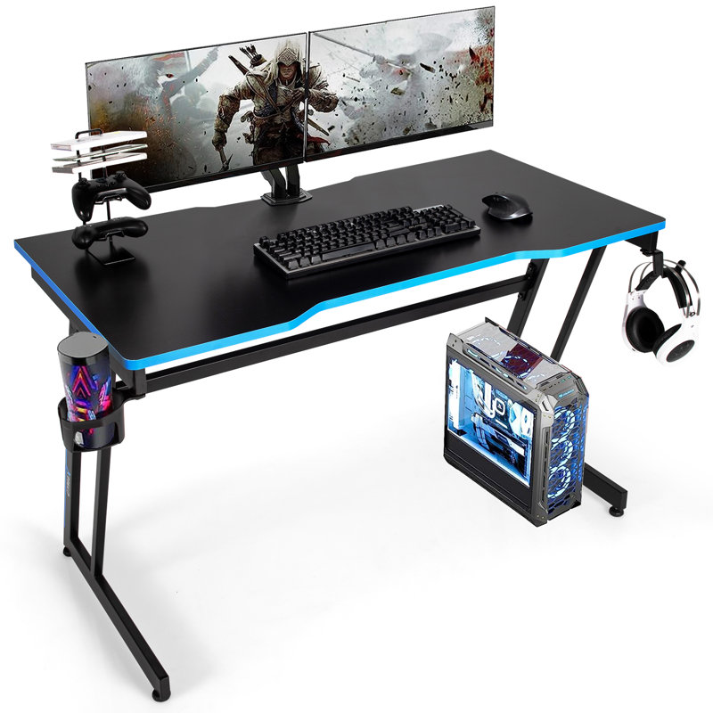 Aten Modular Writing Desk, Black/Blue