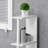 Tall Bathroom Storage Cabinet, Freestanding Linen Tower With 2 Open Shelves And 2 Door Cabinets