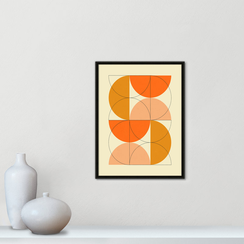 «Imaginaire 2» par Blue, Framed Canvas, L 19,5 po x H 25,5 po, Flottant espresso