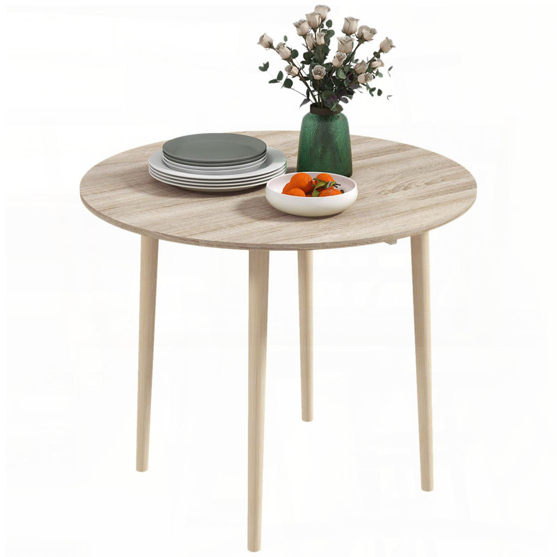 35" Folding Drop Leaf Kitchen Table – Oak Color