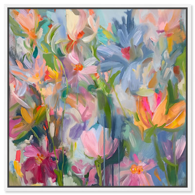 Ethereal Flower Canvas Floral Abstract Art by Art Remedy