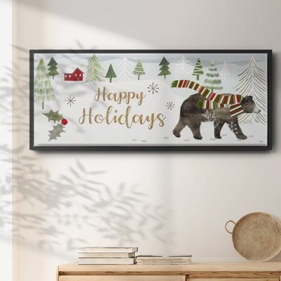 Woodland Christmas Collection D- Framed Canvas