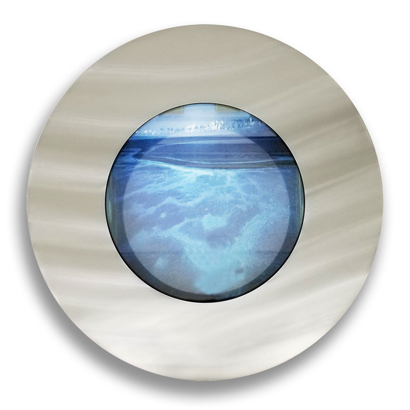 Aquarium rond 3 gallons Angelica, Argent brossé